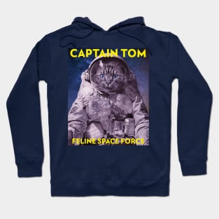 Captain Tom Feline Space Force Hoodie